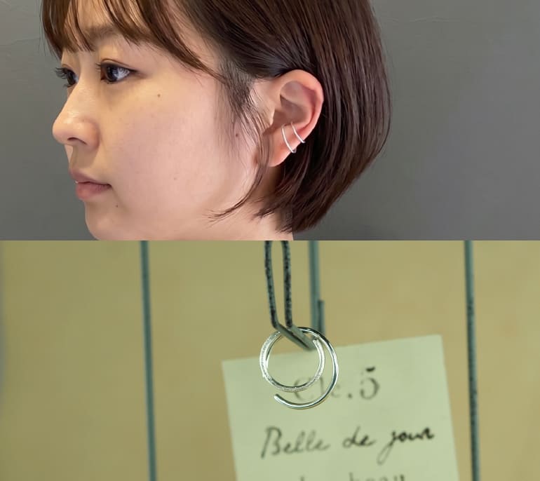 長崎への女子旅や週末お出かけに最適！うつくしみ長崎店で楽しむ「手作りイヤカフ」ワークショップ。自分へのご褒美や、お友達同士でお揃いのお守りジュエリー作りを。手ぶらで気軽に参加でき、約1時間で即日お渡し可能です。
