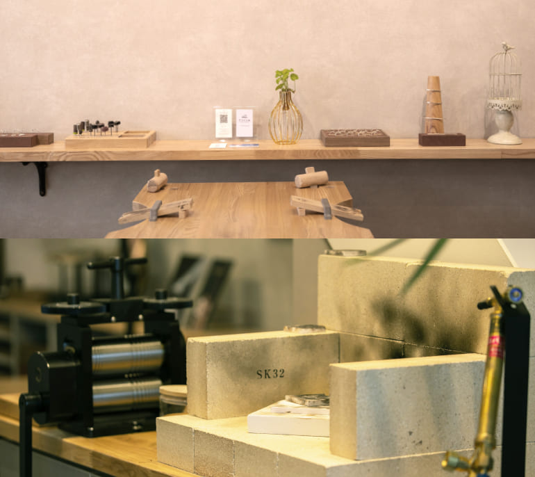 【めがね橋駅徒歩3分】長崎市の手作り指輪専門店「うつくしみ長崎店」。手作り結婚指輪・婚約指輪から即日持ち帰りのペアリング・バングルまで。初心者歓迎・一生保証付き。Web予約受付中！
